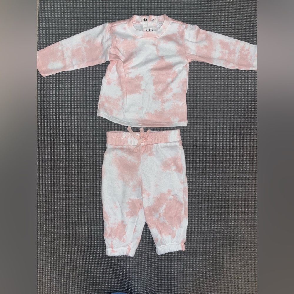 Grayson Mini Pink Tie Die Outfit 3-6 months